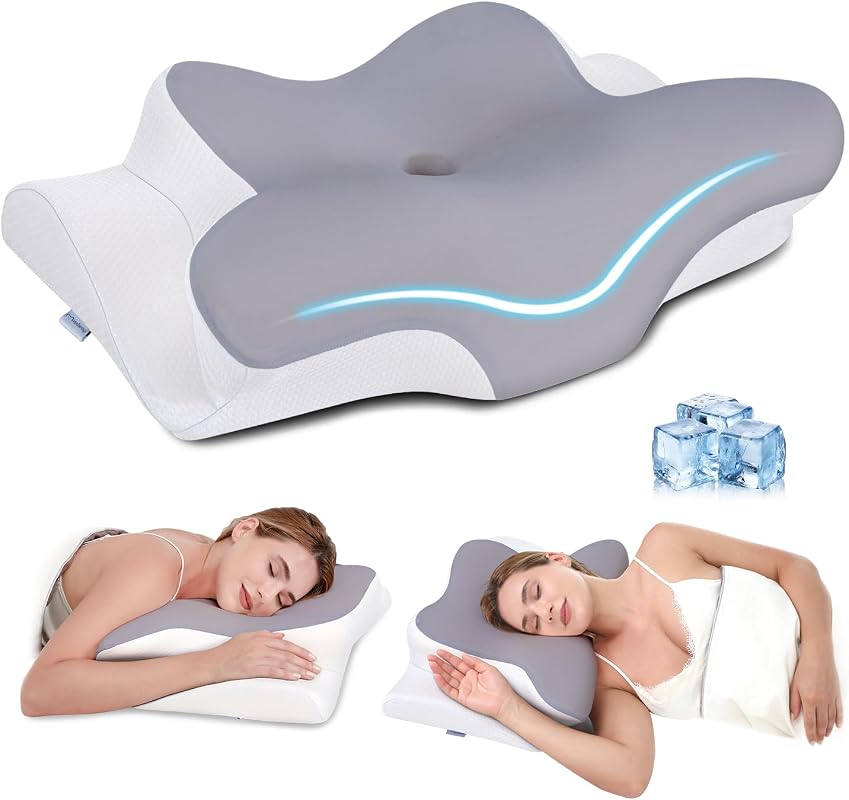 Ergonomic Cervical Memory Foam Pillow for Superior Neck Support and Co