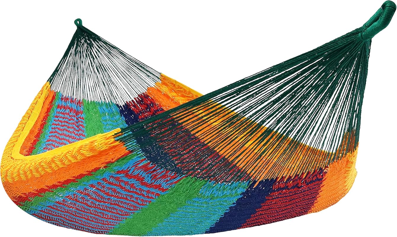Sunnydaze Mayan XXL Double Heavy-Duty Hammock, Comfortable Breathable