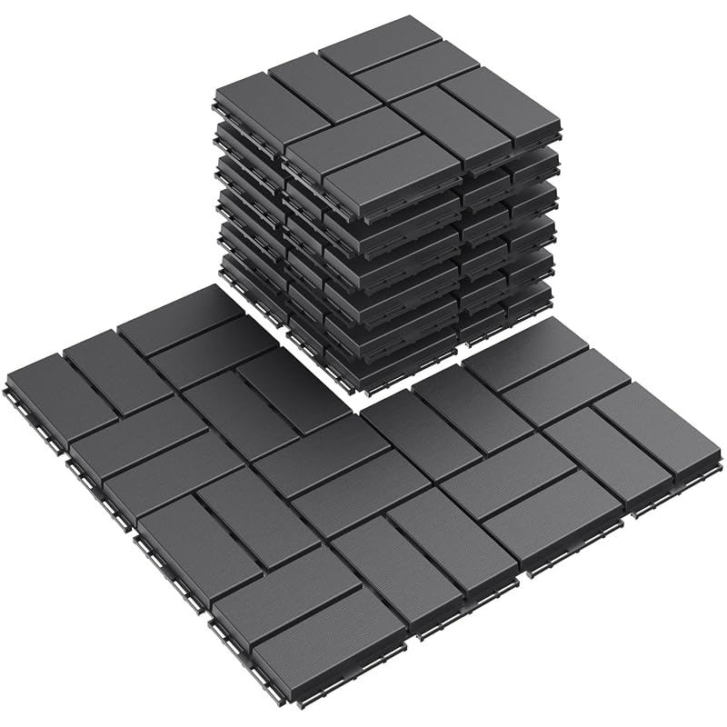 Goovilla Plastic Interlocking Deck Tiles