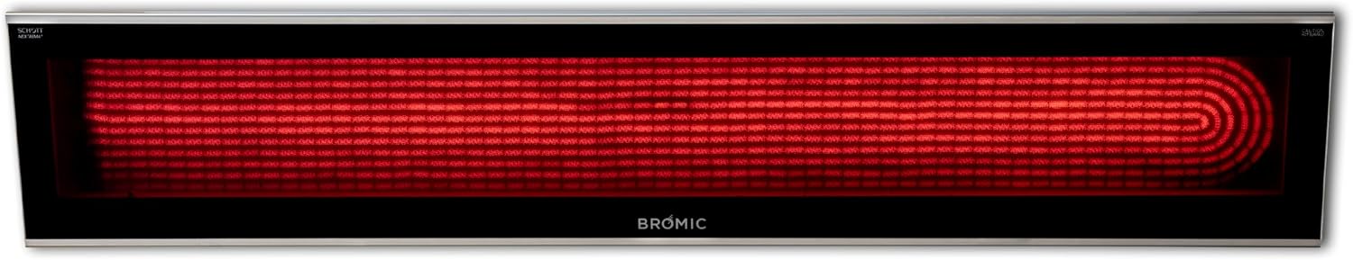 Bromic Platinum Smart Heat 3400W Electric Infrared Patio Heater with Sleek Black Finish