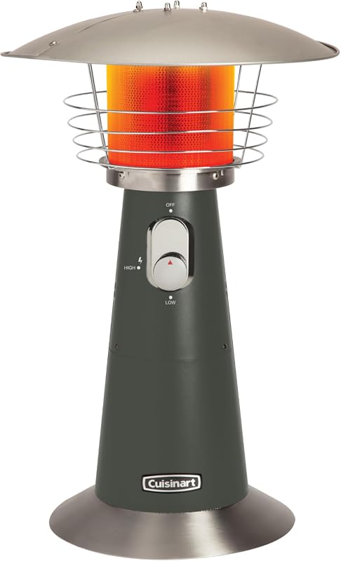 Cuisinart 11,000 BTU Tabletop Patio Heater with Anti-Tilt Safety Switc