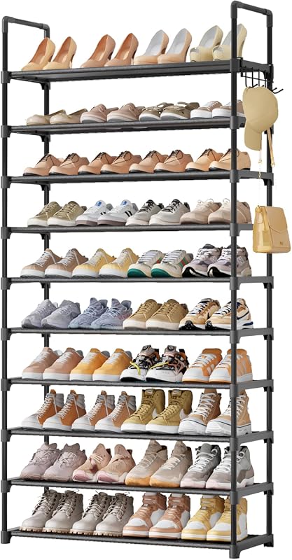 Kitsure 10-Tier Tall Shoe Rack