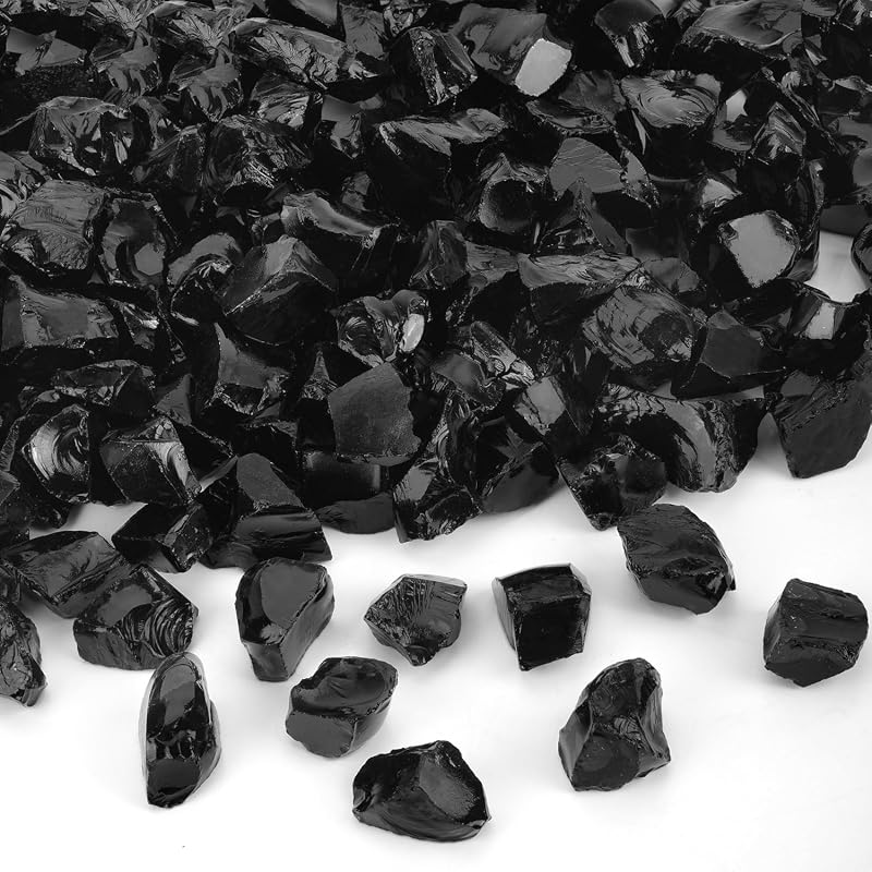 High Luster Black Fire Glass