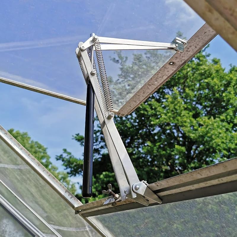 BIBISTORE Solar Powered Automatic Greenhouse Vent Opener with Double S