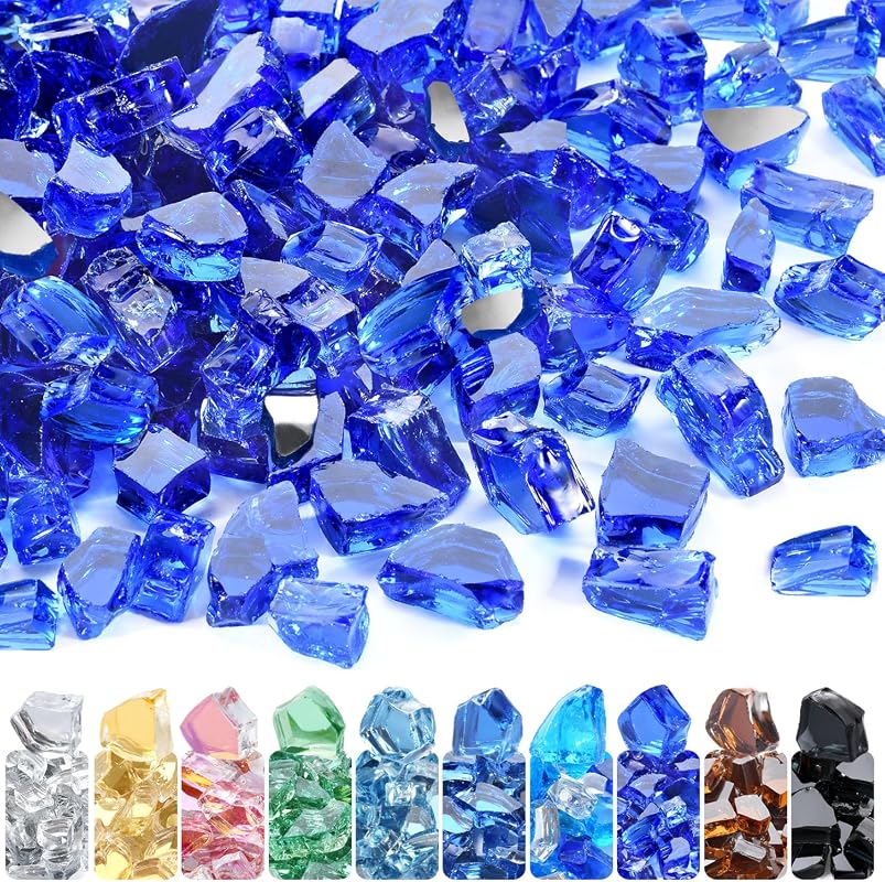 GasSaf Cobalt Blue Fire Glass