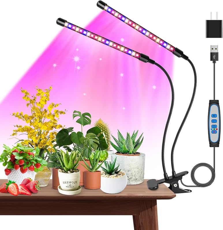 Garpsen 2-Head Clip-On Grow Light