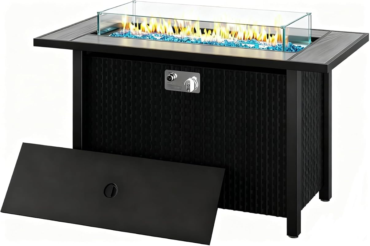 45-Inch Propane Fire Pit Dining Table