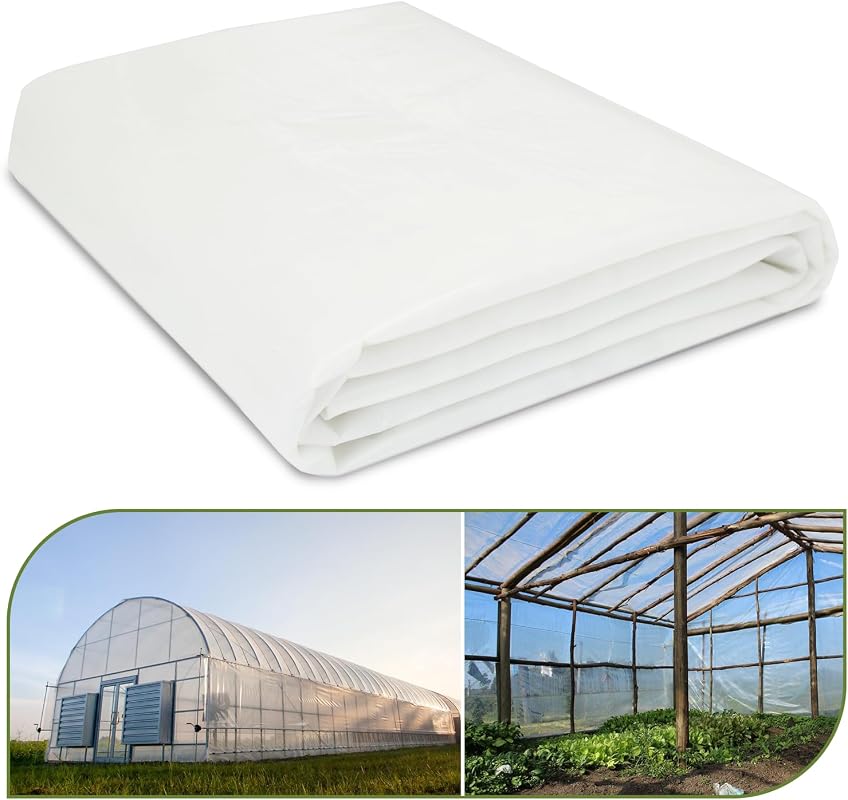 12x25ft 6 Mil Clear Greenhouse Plastic