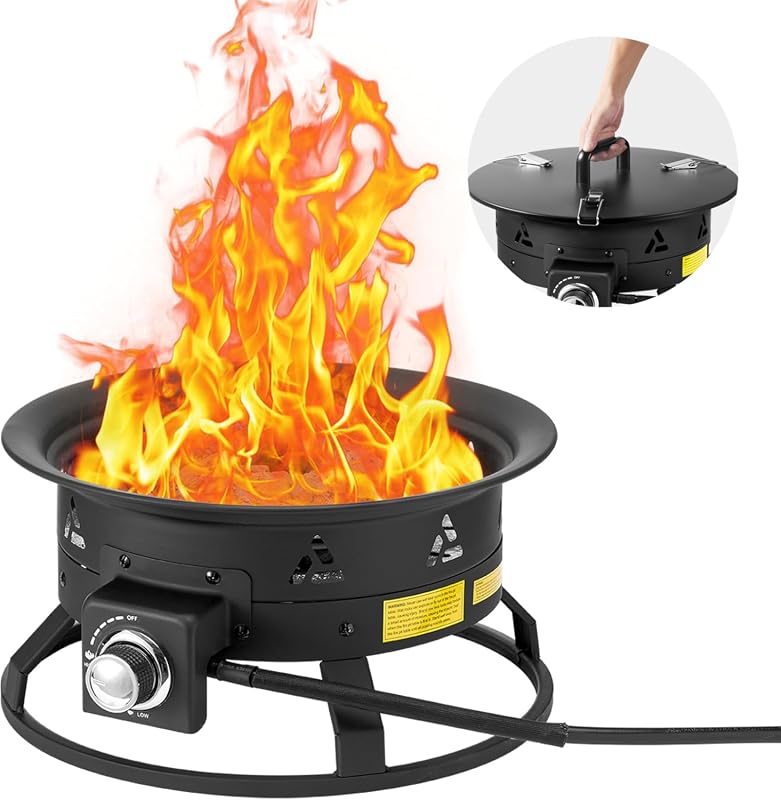 VEVOR 19-Inch Portable Propane Fire Pit