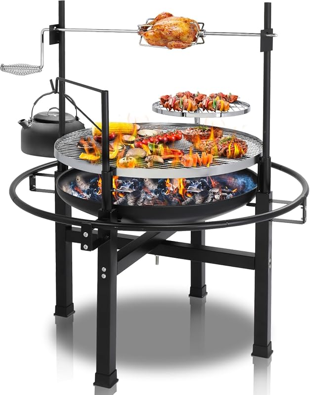 ROVSUN 33 Inch Outdoor Fire Pit