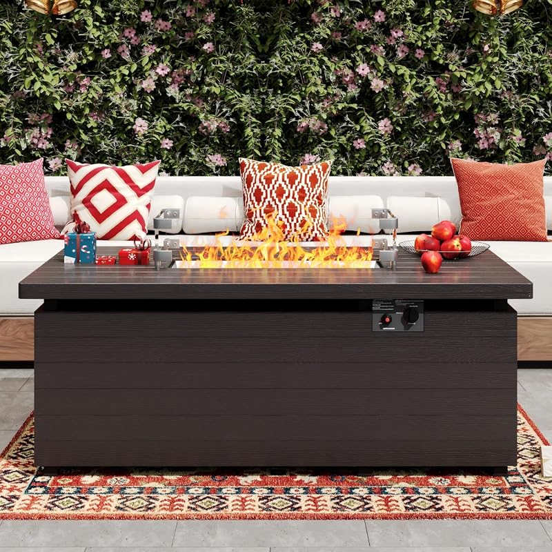 Sundale 51-Inch Outdoor Propane Fire Pit Table