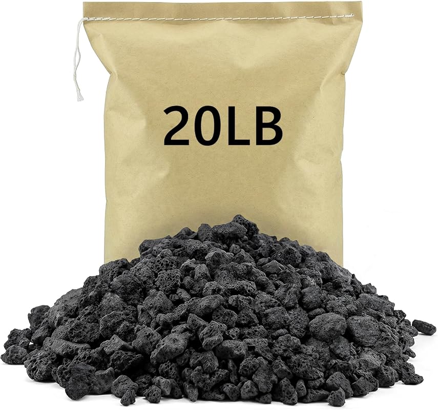 NUPICK 20lb Black Lava Rocks