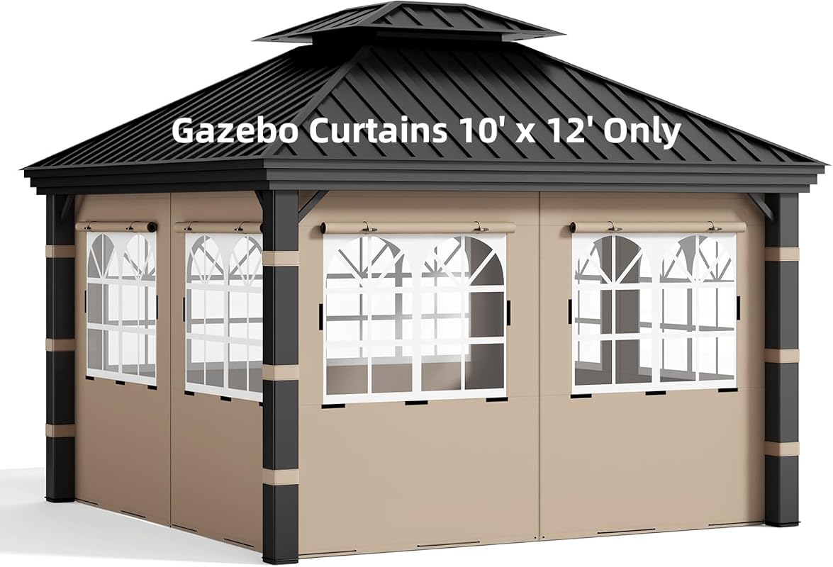 10x12 Gazebo Privacy Curtains